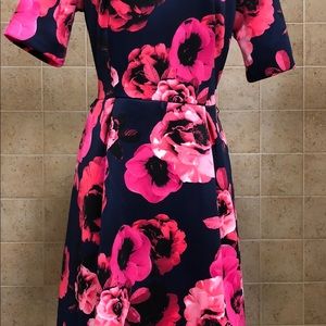 Jessica Howard Navy/Pink Floral Dress size 6